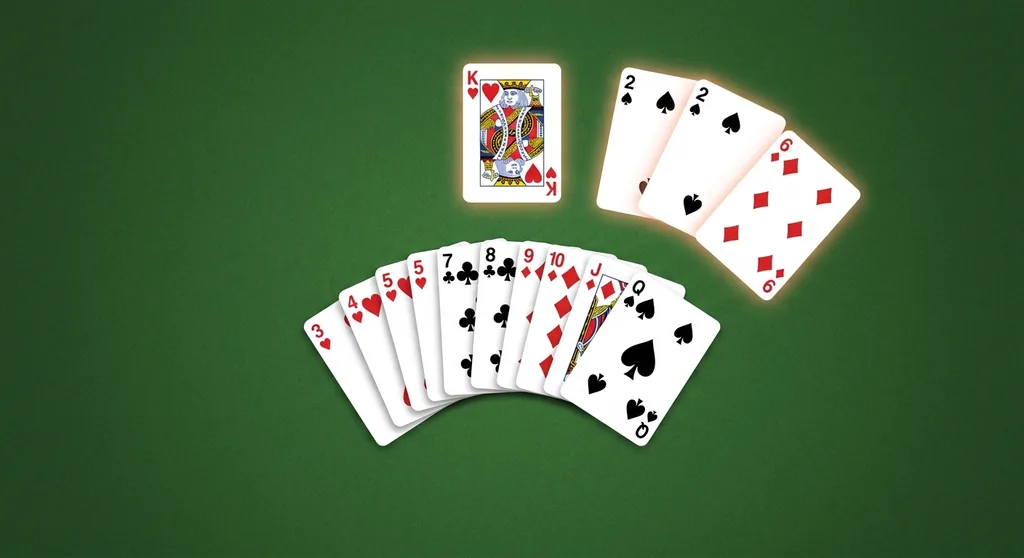 A hand's unmatched deadwood cards, the ones left over once the melds are set aside in Straight Gin