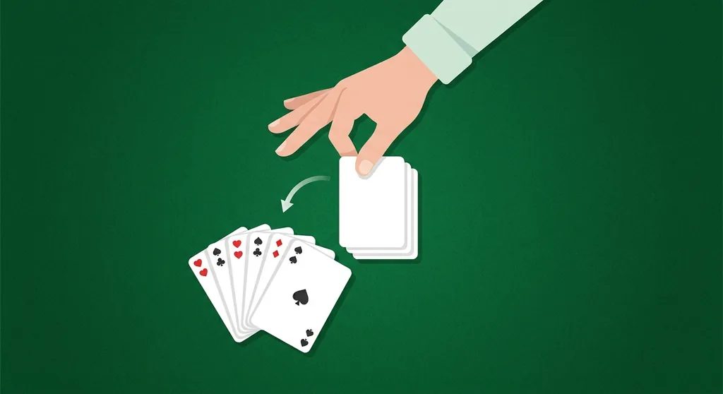 A player drawing one card, either the top of the stock or the upcard from the discard pile in Gin Rummy