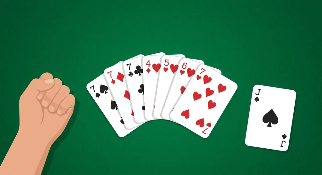 A player knocking with ten or fewer points of deadwood to end the hand in Gin Rummy