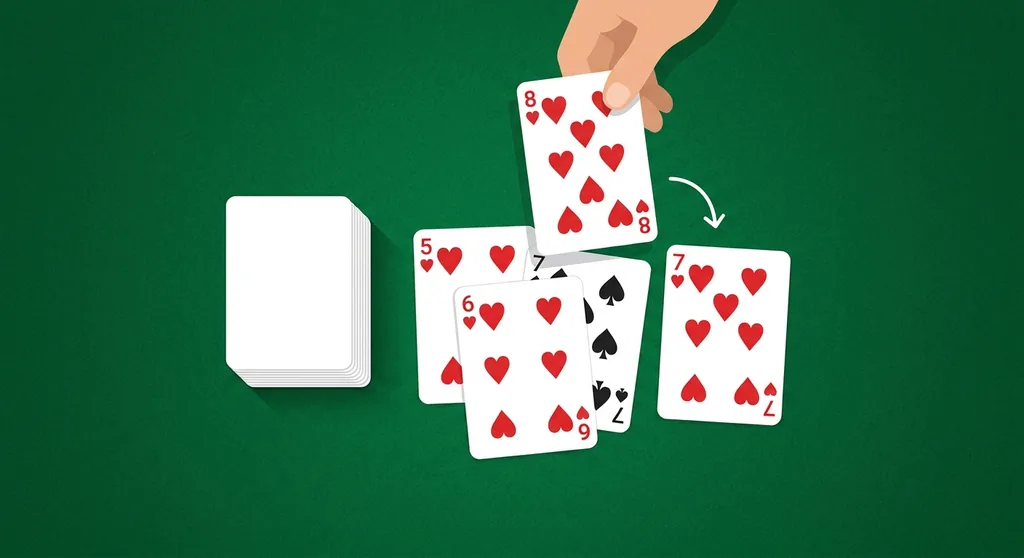 A defender laying off unmatched cards onto the knocker's melds to lower their count in Rummy